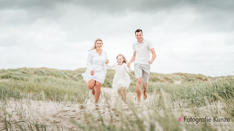 Familien Fotoshooting am Strand von St. Peter-Ording
